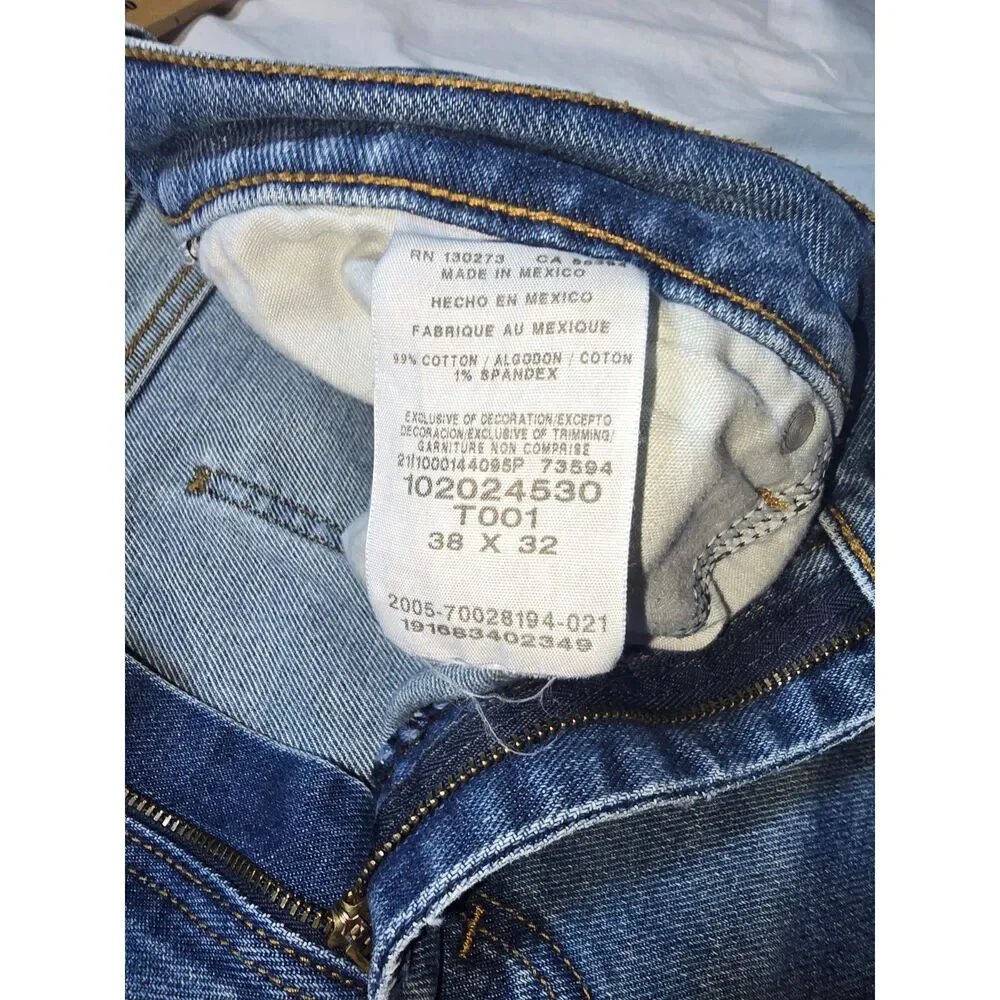 Lee Mens Jeans Size 38x32 Athletic Fit - 27